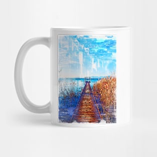 Lake Jetty In Veneto Italy Mug